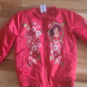 Elena Of Avalor Bomber Jacket with Floral Design